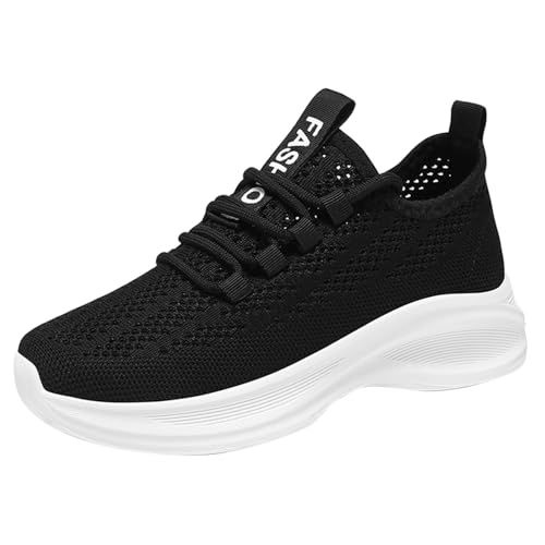 Generisch Laufschuhe Damen Weiß-Atmungsaktive Laufschuhe Aus Mesh Für Damen Mit Weicher Sohle Und Orthopädischer Sohle Schuhe Einfarbig Plattform Keilabsatz Schnür Sneaker Generisch Laufschuhe Damen Weiß-Atmungsaktive Laufschuhe Aus Mesh Für Damen Mit Weicher Sohle Und Orthopädischer Sohle Schuhe Einfarbig Plattform Keilabsatz Schnür Sneaker von Generisch