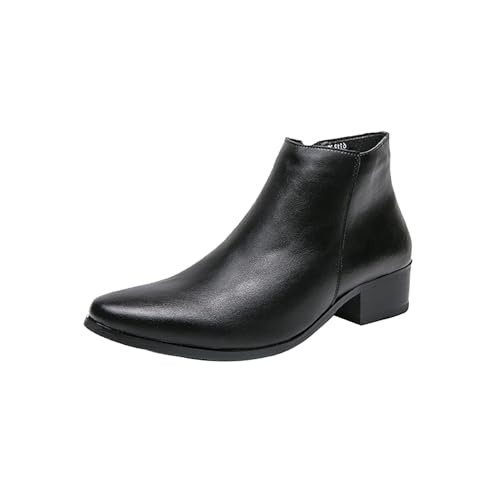 Generisch Lederstiefel Herren Gefütterte Mit Absatz, Spitze Flache Kurzestiefels, Bequem Bootsstiefel Lack Stiefeletten, Einfach Herrenstiefel Freizeit Stiefel Braun Und Schwarz Gr.37-43 Generisch Lederstiefel Herren Gefütterte Mit Absatz, Spitze Flache Kurzestiefels, Bequem Bootsstiefel Lack Stiefeletten, Einfach Herrenstiefel Freizeit Stiefel Braun Und Schwarz Gr.37-43 von Generisch