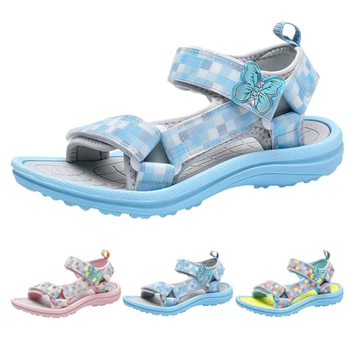 Generisch Mädchen Outdoor Sportsandalen, Klettverschluss Sommer Freizeit Sandalen für Mädchen Kinder Riemchensandalen modische und bequeme Sandalen für Kinder von Generisch