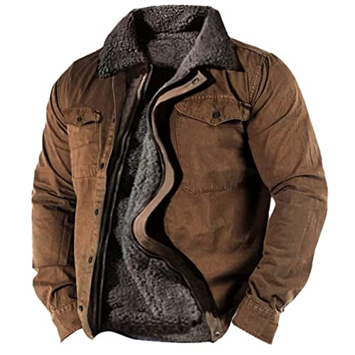 Generisch Mens Winter Jacket, Men's Casual Camouflage Sports Sweatshirt Long Sleeve Zipper Loose Cotton Jacket Coat Herrenjacken Winterjacke Herren-Jacken Übergang Fliesjacke Männer 4Xl (4XL, Braun) Generisch Mens Winter Jacket, Men's Casual Camouflage Sports Sweatshirt Long Sleeve Zipper Loose Cotton Jacket Coat Herrenjacken Winterjacke Herren-Jacken Übergang Fliesjacke Männer 4Xl (4XL, Braun) von Generisch