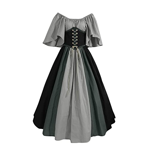 Generisch Mittelalter Kleid Damen Renaissance Retro Partykleid Mittelalter Kostüme Damen Gothic Kleider Halloween Karneval Kostüm Damen Vintage Maxikleid Für Halloween Karneval Kostüm Steampunk Damen Generisch Mittelalter Kleid Damen Renaissance Retro Partykleid Mittelalter Kostüme Damen Gothic Kleider Halloween Karneval Kostüm Damen Vintage Maxikleid Für Halloween Karneval Kostüm Steampunk Damen von Generisch