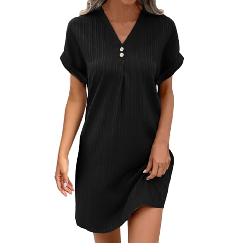 Generisch Musselin Kleid Damen, Sommerkleid Damen Knopfleiste Knielang Strandkleid Einfarbig Komfortabel Boho Blusenkleid Sommer Freizeit Kleid Leinenkleider Damen Sommer Sommer Kleider für Damen Generisch Musselin Kleid Damen, Sommerkleid Damen Knopfleiste Knielang Strandkleid Einfarbig Komfortabel Boho Blusenkleid Sommer Freizeit Kleid Leinenkleider Damen Sommer Sommer Kleider für Damen von Generisch