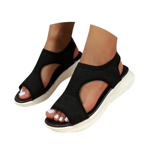 Generisch Orthotic Sandalen Damen Sommer Breite Füße Schuhe Bequem Waschbare Slingback Wandern Slides Sandals mit Weiche Fussbett Outdoor Casual Strick Plateau Sandalen Sommerschuhe Frauen Generisch Orthotic Sandalen Damen Sommer Breite Füße Schuhe Bequem Waschbare Slingback Wandern Slides Sandals mit Weiche Fussbett Outdoor Casual Strick Plateau Sandalen Sommerschuhe Frauen von Generisch