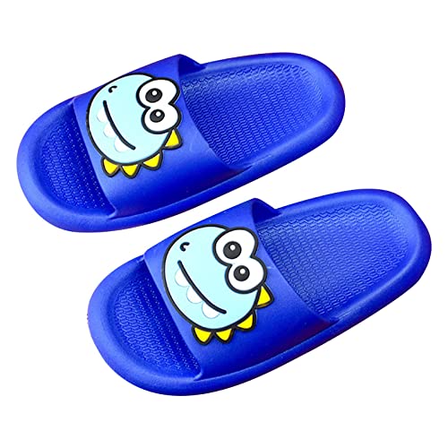 Generisch Pantoffeln Kind Dinosaurier-Kinder-Hausschuhe, niedliche Cartoon-Strand-Hausschuhe für Kinder, rutschfeste - und Mädchen-Sommerschuhe Mädchen Schuhe 26 (Blue, 24 Toddler) von Generisch