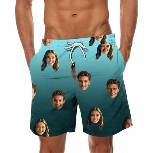 Generisch Personalisierte Badehose Herren Lustige Badeshorts Schnelltrocknend Kurzen Strandhose Männer mit Gesicht Foto Sommer Hawaii Shorts Große Größen Schwimmhose mit Farbverlauf Dunkelblau XL Generisch Personalisierte Badehose Herren Lustige Badeshorts Schnelltrocknend Kurzen Strandhose Männer mit Gesicht Foto Sommer Hawaii Shorts Große Größen Schwimmhose mit Farbverlauf Dunkelblau XL von Generisch