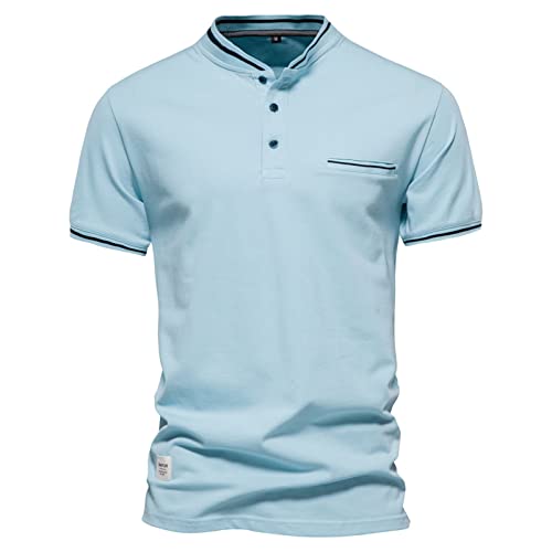 Generisch Poloshirt Herren Kurzarm Schnelltrocknend Atmungsaktives Tennis Poloshirt Herren Sommer Sports Golf T-Shirt Poloshirt FüR Herren Poloshirt Herren 3XL Big Size von Generisch