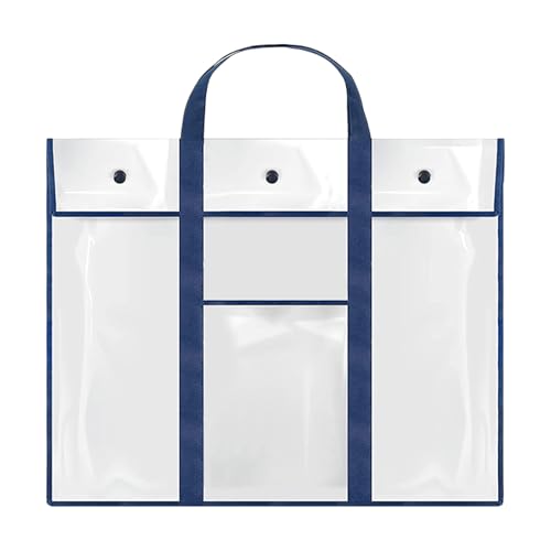 Generisch Poster Storage Bag, Clear Waterproof Art Organized, 31.5x25.59 Inches Convenience & Amateur Artists, Container Organizer with Handle and Pocket for Sketching, Drawing, Artwork Generisch Poster Storage Bag, Clear Waterproof Art Organized, 31.5x25.59 Inches Convenience & Amateur Artists, Container Organizer with Handle and Pocket for Sketching, Drawing, Artwork von Generisch
