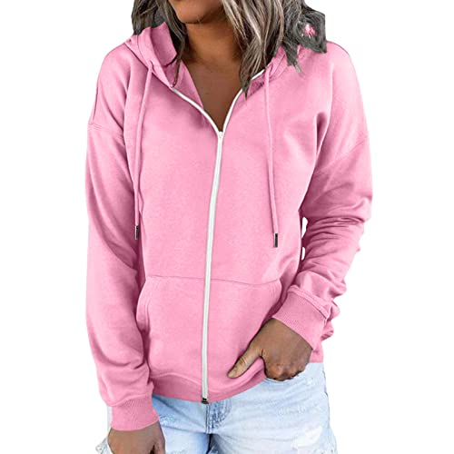 Generisch Reißverschluss Zu Fest Vlies Trendige Hoodies Für Frauen Lässig Süße Hoodies Ästhetik Mit Kapuze Baggy Schwer Sweatshirts Einfache Kapuzenpullover Cool Süße Hoodies Für Frauen von Generisch