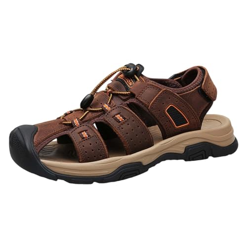 Generisch Sandalen Herren Outdoorsandalen Sommer Wanderschuhe Trekkingsandalen Leder Sandale Strand Schuhe Langlebig Rutschfeste Wandersandale Laufschuhe LäSsige Sneaker Sportsandalen Generisch Sandalen Herren Outdoorsandalen Sommer Wanderschuhe Trekkingsandalen Leder Sandale Strand Schuhe Langlebig Rutschfeste Wandersandale Laufschuhe LäSsige Sneaker Sportsandalen von Generisch
