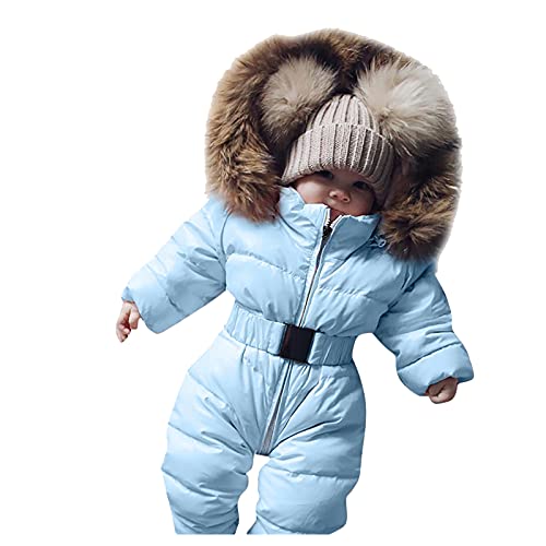 Generisch Schneeanzug Jungen 128: Winter Schneeanzug 0-18 Monate für Jungen und Mädchen Herbst Winter Overall Dick und Warm für Neugeborene & Kleinkinder versch. Größen von Generisch