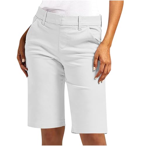 Generisch Shorts Damen Sommer Bequeme Anzughose Business Kurze Hose Elegant Formelle Kurzhose High Waist Shorts mit Taschen Casual Sommerhose Einfarbig Elastische Taille Kurz Hosen Generisch Shorts Damen Sommer Bequeme Anzughose Business Kurze Hose Elegant Formelle Kurzhose High Waist Shorts mit Taschen Casual Sommerhose Einfarbig Elastische Taille Kurz Hosen von Generisch