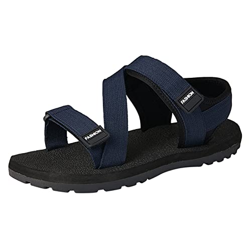 Generisch Sommer Sandalen Herren Bequem, Outdoor Sandalen Jungen 40 Trekkingsandalen Open Toe Atmungsaktiv Pantoletten Rutschfest Sandaletten Flache Sohle Freizeitschuhe Leichte Sportsandalen von Generisch