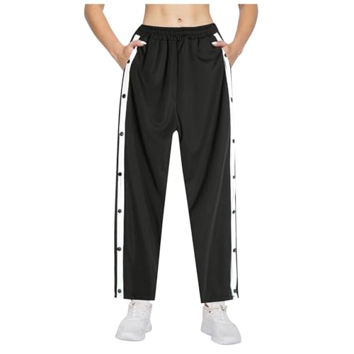 Generisch Sporthose Damen Seitlich Zu öffnen Bequeme Jogginghose mit Seitlicher Knopfleiste Locker Gummibund Trainingshose Sportswear Lang Freizeithosen Mit Taschen Generisch Sporthose Damen Seitlich Zu öffnen Bequeme Jogginghose mit Seitlicher Knopfleiste Locker Gummibund Trainingshose Sportswear Lang Freizeithosen Mit Taschen von Generisch