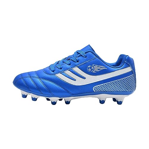 Generisch Sportschuhe Damen Atmungsaktiv Fußballschuhe für Kinder, Lauftrainingsschuhe für Studenten und Sportler wasserdichte Sneaker Jungs (Blue, 37) von Generisch