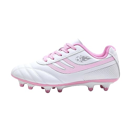 Generisch Sportschuhe Damen Atmungsaktiv Fußballschuhe für Kinder, Lauftrainingsschuhe für Studenten und Sportler wasserdichte Sneaker Jungs (Pink, 36) von Generisch