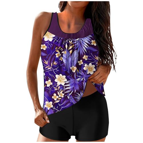 Generisch Tankini Damen Bauchweg Bademode Set Freizeit Badeanzug Tankinis Zweiteiler Sets Sommer Elegant Badeanzüge für Damen Oberteil mit Badeshorts Schwimmanzug Badebekleidung Strandmode Generisch Tankini Damen Bauchweg Bademode Set Freizeit Badeanzug Tankinis Zweiteiler Sets Sommer Elegant Badeanzüge für Damen Oberteil mit Badeshorts Schwimmanzug Badebekleidung Strandmode von Generisch