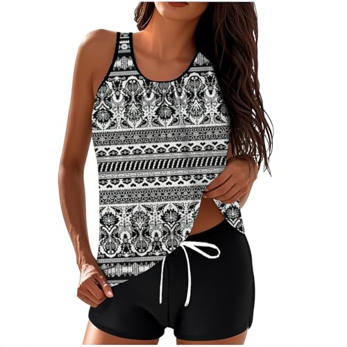 Generisch Tankini Damen Bauchweg Bademode Set Freizeit Badeanzug Tankinis Zweiteiler Sets Sommer Elegant Badeanzüge für Damen Oberteil mit Badeshorts Schwimmanzug Badebekleidung Strandmode Generisch Tankini Damen Bauchweg Bademode Set Freizeit Badeanzug Tankinis Zweiteiler Sets Sommer Elegant Badeanzüge für Damen Oberteil mit Badeshorts Schwimmanzug Badebekleidung Strandmode von Generisch