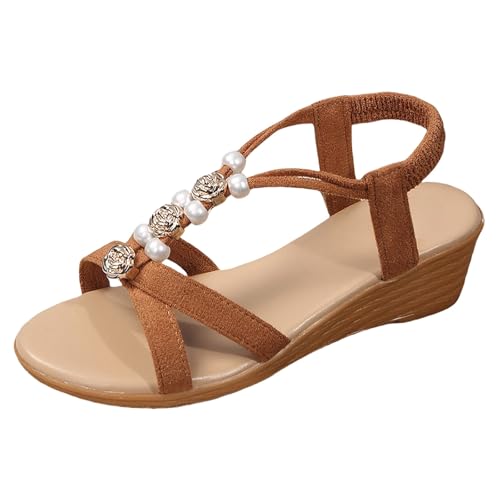 Generisch Wedge Sandale Frauen Ankle Elastic Sandalen Open Toe Sandals Slip On Hausschuhe Sommerschuhe Freizeit Schuhe Leicht Strandsandalen Indoor/Outdoor Schlappen Walkingsandalen Urlaubspantoffeln Generisch Wedge Sandale Frauen Ankle Elastic Sandalen Open Toe Sandals Slip On Hausschuhe Sommerschuhe Freizeit Schuhe Leicht Strandsandalen Indoor/Outdoor Schlappen Walkingsandalen Urlaubspantoffeln von Generisch