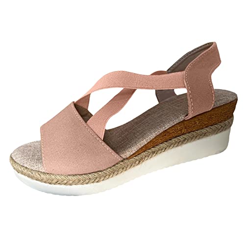 Generisch keilabsatz sandalen damen plateau sandaletten Kreuzriemen Strandsandalen leichte Sommerschuhe Gummi Riemchensandalen Espadrilles Sandals pantoletten slingback pumps strand keilsandalen Generisch keilabsatz sandalen damen plateau sandaletten Kreuzriemen Strandsandalen leichte Sommerschuhe Gummi Riemchensandalen Espadrilles Sandals pantoletten slingback pumps strand keilsandalen von Generisch