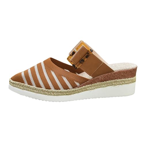 Generisch plateau sandaletten damen - espadrilles für damen keilabsatz sandalen mesh Sommerschuhe Plattform pantoletten Spitze Schlupfschuhe slip on slippers Rutschfest Slides Stöckelschuhe Generisch plateau sandaletten damen - espadrilles für damen keilabsatz sandalen mesh Sommerschuhe Plattform pantoletten Spitze Schlupfschuhe slip on slippers Rutschfest Slides Stöckelschuhe von Generisch
