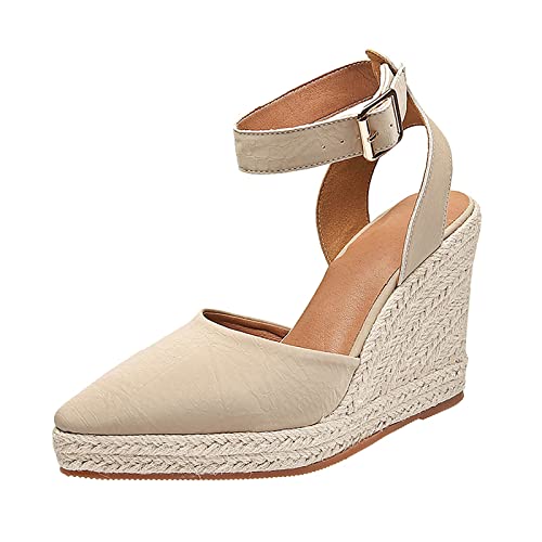 Generisch plateau sandaletten damen mit absatz slingback pumps damen Espadrilles sandalen Spitze keilsandalen geschlossen sommerschuhe Pendler Stöckelschuhe festlich absatzschuhe bequem damenschuhe Generisch plateau sandaletten damen mit absatz slingback pumps damen Espadrilles sandalen Spitze keilsandalen geschlossen sommerschuhe Pendler Stöckelschuhe festlich absatzschuhe bequem damenschuhe von Generisch