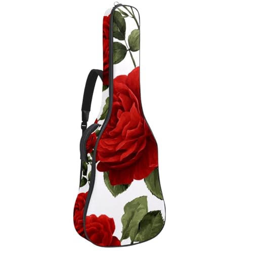 Gitarrentasche, 101,6 cm, 104,7 cm, 1 cm dick, Schaumstoff, weich gepolstert, für Akustik-, E-Bass, klassische Gitarre, rote Libelle mit roter, blauer und grüner Aquarellfarbe, Mehrfarbig 09 Gitarrentasche, 101,6 cm, 104,7 cm, 1 cm dick, Schaumstoff, weich gepolstert, für Akustik-, E-Bass, klassische Gitarre, rote Libelle mit roter, blauer und grüner Aquarellfarbe, Mehrfarbig 09 von Generisch