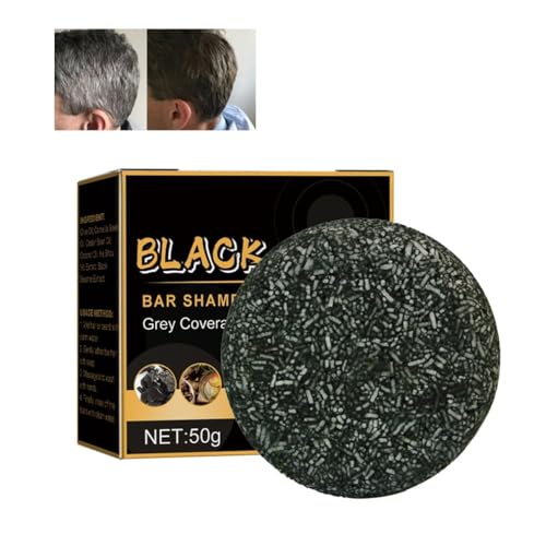 Gray Hair Reverse Bar, Charcoal Shampoo Bar, Grau Glanz Seife, Grey Hair Coverage Shampoo Soap, Gray Reverse Shampoo Bar, Black Soap, Hair Darkening Shampoo Soap, Anti Gray Bar For Men Women (1) von Generisch