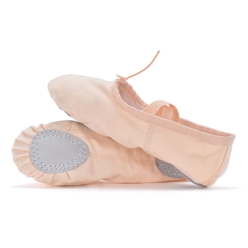 Größe 3 breite Schuhe Kinder Tanzschuhe Damen Weiche Sohle Übungsschuhe Erwachsene Körper Ethno Ballettschuhe Yoga Schuhe 4t Schuh, rose, 36 EU von Generisch