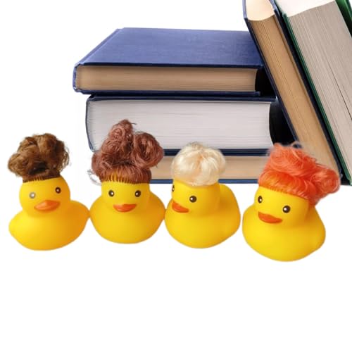 Gummi-Ente für Haare, Gummi-Ente für Haarstylisten - Gelbe Gummienten,Niedliche Gummi-Enten-Badeparty-Spielzeuge, quietschende Gummi-Schwimmente, Gummi-Enten-Schwimmer für das Badezimmer von Generisch