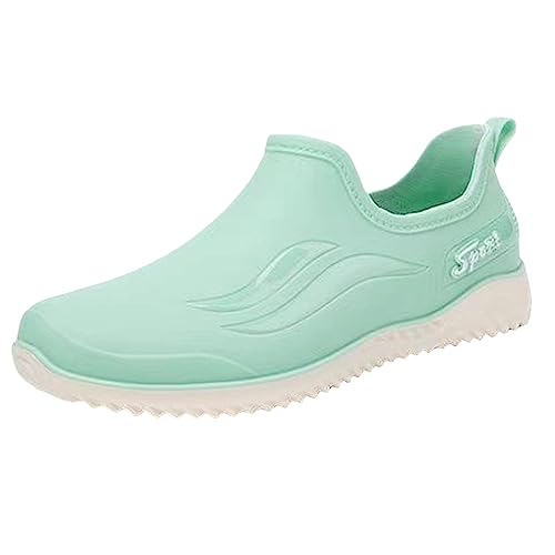 Gummistiefel Damen Sommer Wasserdicht Gummischuhe Regenschuhe Gummi Leichte Reitstiefelette Gartenstiefel Elegant Und Bequem Mit Absatz Damenstiefel Gummistiefeletten Stiefeletten von Generisch