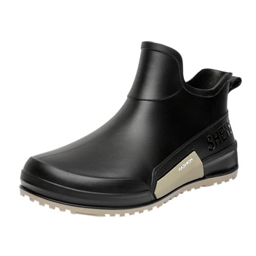 Gummistiefel Herren Halbhoch Regenstiefel Regenschuhe Wasserdicht Stiefeletten Sicherheitsstiefel Garten Stiefel Rain Boots Rutschfeste Gartenschuhe Schlupfstiefel Arbeitsstiefel Arbeitsschuhe Gummistiefel Herren Halbhoch Regenstiefel Regenschuhe Wasserdicht Stiefeletten Sicherheitsstiefel Garten Stiefel Rain Boots Rutschfeste Gartenschuhe Schlupfstiefel Arbeitsstiefel Arbeitsschuhe von Generisch