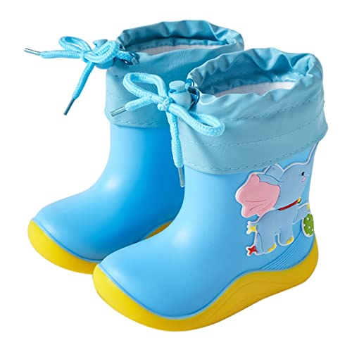 Gummistiefel Jungen Rutschfest Regenstiefel Gefüttert Regenschuhe Halbschaft Rain Boots Kids Bootschuhe Wasserdichte Kinderschuhe Bequeme Regen Stiefel Warm Kinderstiefel Winter Stiefeletten 2-9 Jahre von Generisch