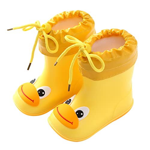 Gummistiefel Kinder Leicht - Wasserschuhe Kinder Babyschuhe Cartoon Sommerstiefel Niedliche Regenstiefel Rutschfeste Regenschuhe Atmungsaktive Wasserstiefel Wasserfest Kinderschuhe-Freizeitschuhe von Generisch