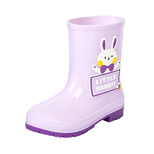 Gummistiefel Kinder Regenstiefel Rutschfeste Halbschaft Regenschuhe Wasserdichte Kinderschuhe Rain Boots Niedlich Cartoon Regen Stiefel Kids Bootschuhe Leicht Kinderstiefel Stiefeletten 6-12 Jahre von Generisch