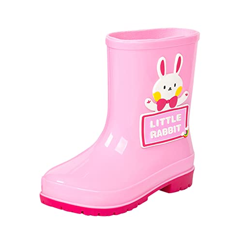 Gummistiefel Kinder Regenstiefel Rutschfeste Halbschaft Regenschuhe Wasserdichte Kinderschuhe Rain Boots Niedlich Cartoon Regen Stiefel Kids Bootschuhe Leicht Kinderstiefel Stiefeletten 6-12 Jahre von Generisch