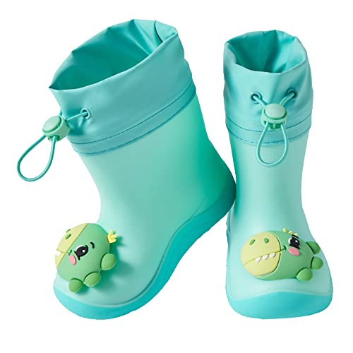 Gummistiefel Kinder Sommer - Sommerstiefeletten Mit Lochmusterr Gummischuhe Cartoon Regenstiefel Rutschfeste Gummistiefel Schnell Trocknend Wasserstiefel Slip On Bequem Wasserschuhe-Sommerschuhe von Generisch