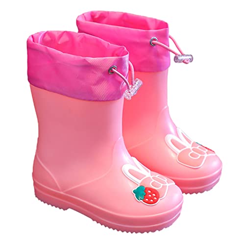 Gummistiefel Kinder Unisex Leicht Halbhoch Extra Weit Gummistiefel Kinder Gummistiefel Halbschaft 21 Gefüttert Rain Boots Kinder Gummistiefel 24 Regenstiefel von Generisch