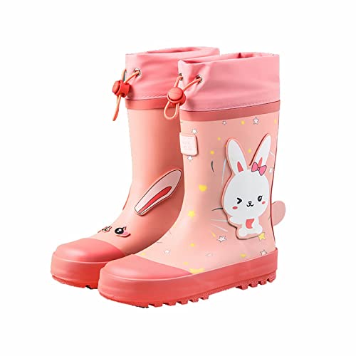 Gummistiefel Mädchen Langschaft Regenstiefel Rutschfeste Regenschuhe Rain Boots Wasserdichte Kinderschuhe Unisex Kinder Bootschuhe Regen Stiefel Frühling Sommer Kinderstiefel 2-10 Jahre Stiefeletten von Generisch