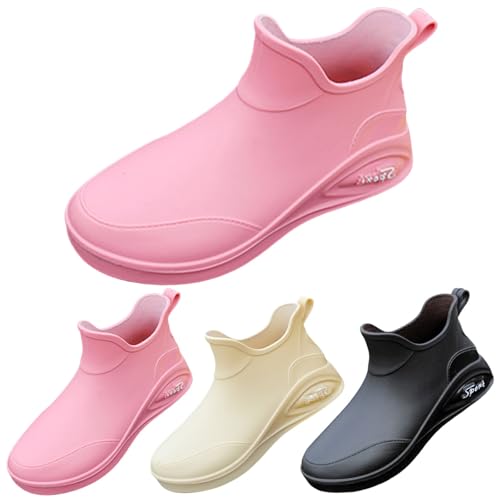 Gummistiefel für Herren, wasserdicht, rutschfest, Gummi, Garten, kurze Stiefel, langlebig, bequem, stilvoll, Regenstiefel für Angeln, Landwirtschaft, Gartenarbeit, rose, 39 EU Gummistiefel für Herren, wasserdicht, rutschfest, Gummi, Garten, kurze Stiefel, langlebig, bequem, stilvoll, Regenstiefel für Angeln, Landwirtschaft, Gartenarbeit, rose, 39 EU von Generisch
