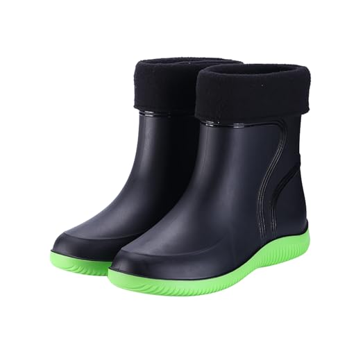 Gummistiefel für Herren und Damen, kurze Stiefelette mit abnehmbarem Futter, wasserdicht, Regenstiefel, Outdoor- und Wanderstiefel, strapazierfähig, schlammfest, modisch, wasserfest, GN2, 39 1/3 EU von Generisch