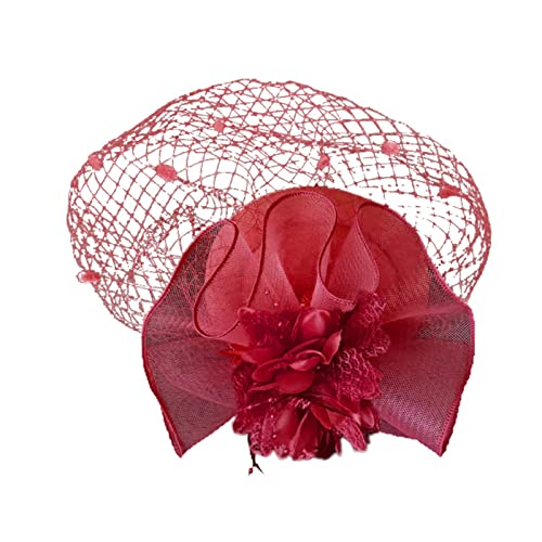 Haar-Fascinator mit Blumenmotiv für Braut, Cocktail, Teeparty, Kopfbedeckung für Mädchen und Frauen, Blumen, elegant, Sommer, formeller Hut, Kopfbedeckung, Kopfschmuck, Stirnband, Abendparty Haar-Fascinator mit Blumenmotiv für Braut, Cocktail, Teeparty, Kopfbedeckung für Mädchen und Frauen, Blumen, elegant, Sommer, formeller Hut, Kopfbedeckung, Kopfschmuck, Stirnband, Abendparty von Generisch