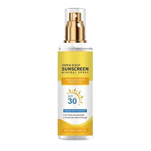 Haar- Und Kopfhautschutzspray – 100ml UV-Schutzformel | Haar Kopfhaut Sonnenschutz, Outdoorpflege Highlight | Wasserfester Kopfhaut Sonnenschutz Spray, Leichtgewicht, Sport Reisepflege Haar- Und Kopfhautschutzspray – 100ml UV-Schutzformel | Haar Kopfhaut Sonnenschutz, Outdoorpflege Highlight | Wasserfester Kopfhaut Sonnenschutz Spray, Leichtgewicht, Sport Reisepflege von Generisch