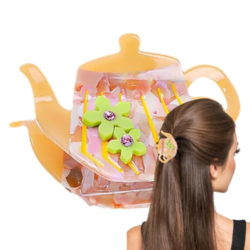 Haarklammer für Teekanne, rutschfest, kleine Clips, starker Halt, Haarschmuck für dünnes Haar Haarklammer für Teekanne, rutschfest, kleine Clips, starker Halt, Haarschmuck für dünnes Haar von Generisch