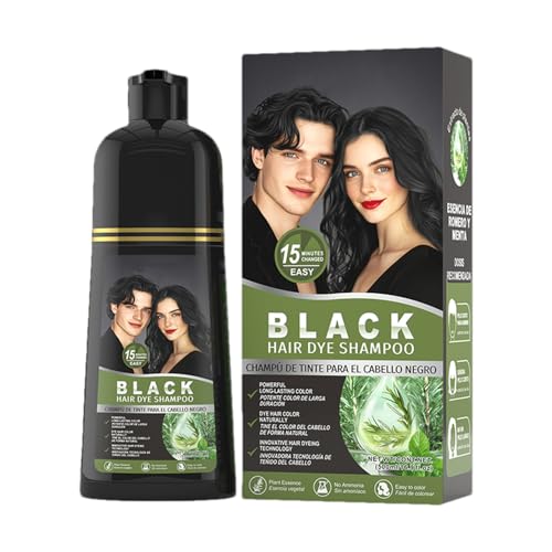 Hair Dye Shampoo, 500 ml Natural Gray Coverage, Hydrating Color Solution Men & Women, At-Home Remedy for Gray Hair, Daily Care, Nourishing Formula Soft, Shiny Results Hair Dye Shampoo, 500 ml Natural Gray Coverage, Hydrating Color Solution Men & Women, At-Home Remedy for Gray Hair, Daily Care, Nourishing Formula Soft, Shiny Results von Generisch