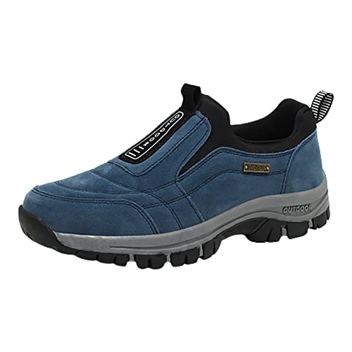 Herren Außenhandel Bergsteigerschuhe Herrenschuhe Frühling und Sommer Outdoor-Schuhe Anti-Rutsch Off Road Kletterschuhe Atmungsaktive Sportschuhe Leichte Wanderschuhe Sneaker Regale für Männer, blau, von Generisch