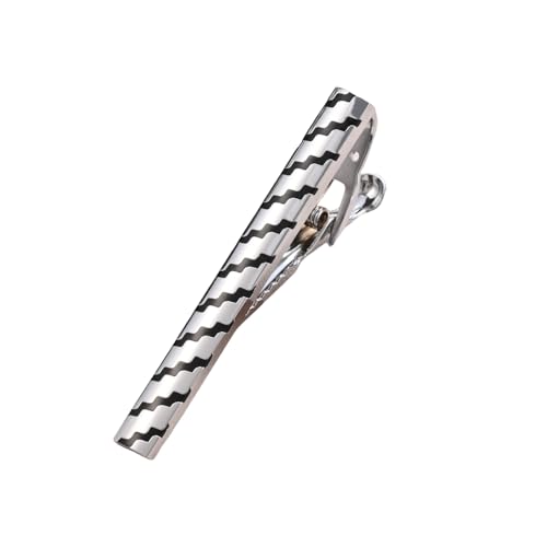 Herren Business Krawattenklammer Manschettenknöpfe Set Schwarz Emaille Manschetten Gewellt Kragen Manschette Manschettenknöpfe, Einheitsgröße, Metall, Kein Edelstein Herren Business Krawattenklammer Manschettenknöpfe Set Schwarz Emaille Manschetten Gewellt Kragen Manschette Manschettenknöpfe, Einheitsgröße, Metall, Kein Edelstein von Generisch
