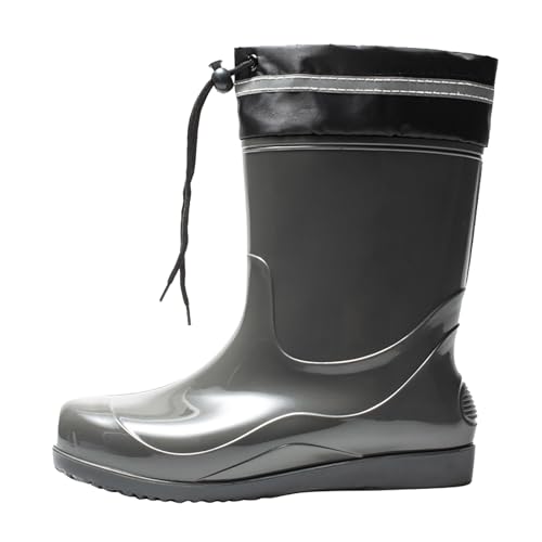 Herren-Gummischuhe wasserdichte Regenstiefel Herren Regenschuhe mit Kordelzug und elastischem Mund Ölkochschuhe Ski Regenstiefel Zwischensohle Kuhsehnensohle rutschfeste Kochschuhe Herren-Gummischuhe wasserdichte Regenstiefel Herren Regenschuhe mit Kordelzug und elastischem Mund Ölkochschuhe Ski Regenstiefel Zwischensohle Kuhsehnensohle rutschfeste Kochschuhe von Generisch