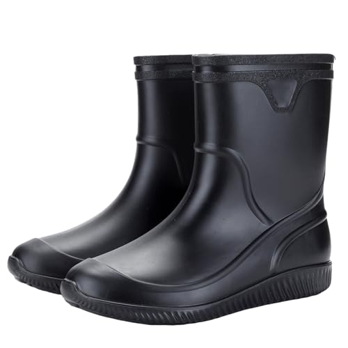 Herren Gummistiefel Kurze Rutschfeste Regenstiefel Arbeitsschuhe wasserdichte Stiefel für Angelstiefel Männer Mode PVC Schneestiefel zum Gärtnern, Bootfahren, Camping, Segeln und Outdoor-Aktivitäten Herren Gummistiefel Kurze Rutschfeste Regenstiefel Arbeitsschuhe wasserdichte Stiefel für Angelstiefel Männer Mode PVC Schneestiefel zum Gärtnern, Bootfahren, Camping, Segeln und Outdoor-Aktivitäten von Generisch