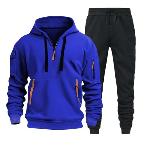 Herren Jogginganzug Trainingsanzug Sportanzug Hausanzug mit 1/4 Reißverschluss mit Kapuze Trainingsanzug Set Herren Langarm Oversize Sportanzug Einfarbig Tracksuit Warm Jogginganzug Sportsachen Herren Jogginganzug Trainingsanzug Sportanzug Hausanzug mit 1/4 Reißverschluss mit Kapuze Trainingsanzug Set Herren Langarm Oversize Sportanzug Einfarbig Tracksuit Warm Jogginganzug Sportsachen von Generisch