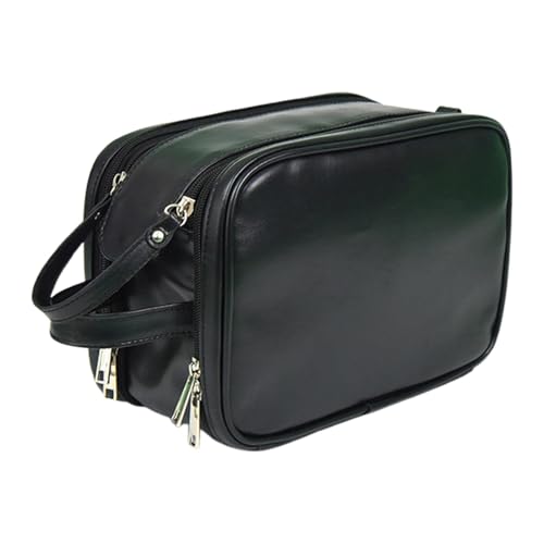 Herren-Kulturbeutel, Reiseetui, PU-Rasiertasche, wiederverwendbare Kosmetiktasche, Kulturbeutel, große Reise-Toilettenbeutel für Männer auf Reisen, Schwarz , Refer to description, Unisex Herren-Kulturbeutel, Reiseetui, PU-Rasiertasche, wiederverwendbare Kosmetiktasche, Kulturbeutel, große Reise-Toilettenbeutel für Männer auf Reisen, Schwarz , Refer to description, Unisex von Generisch